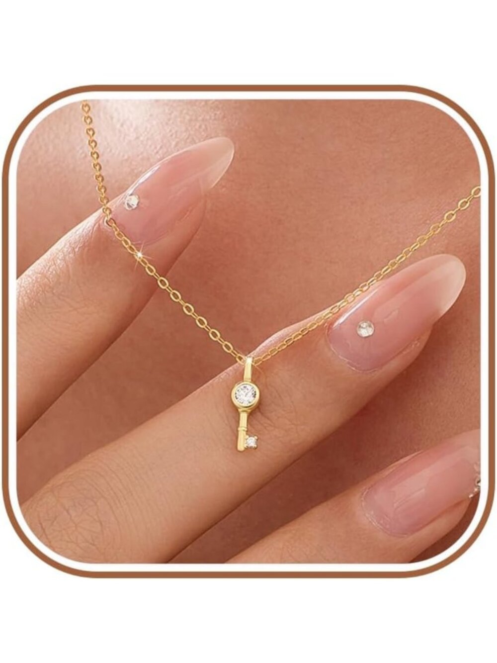 14K Gold Plated Lock & Key Necklaces for Women | Couple Jewelry Gift